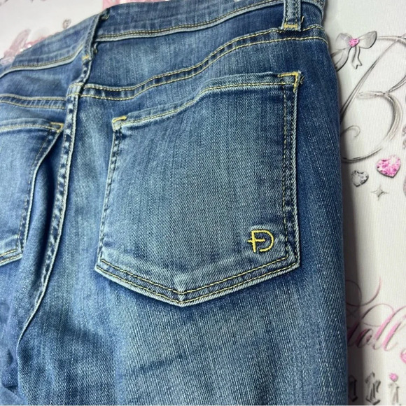 Fidelity jeans denim skinny leg size 24 pants stretchy soft comfy blue jeans - Picture 5 of 8